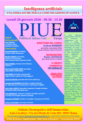 26gen26-Intelligenza Artificiale in Sanità